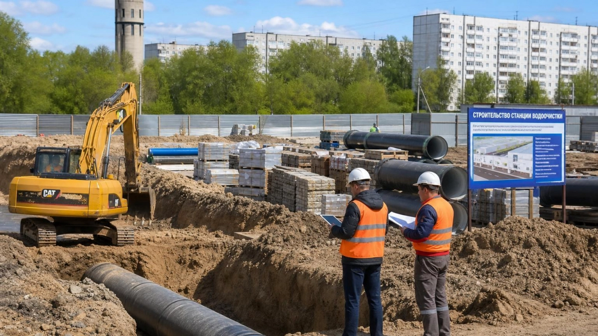 В Курчатове строят станцию обезжелезивания для 50 тысяч жителей