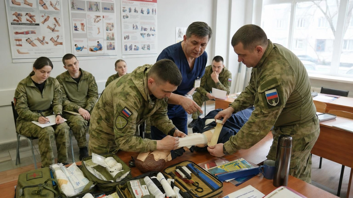 Росгвардейцы Курской области прошли трёхдневные курсы первой помощи при ранениях
