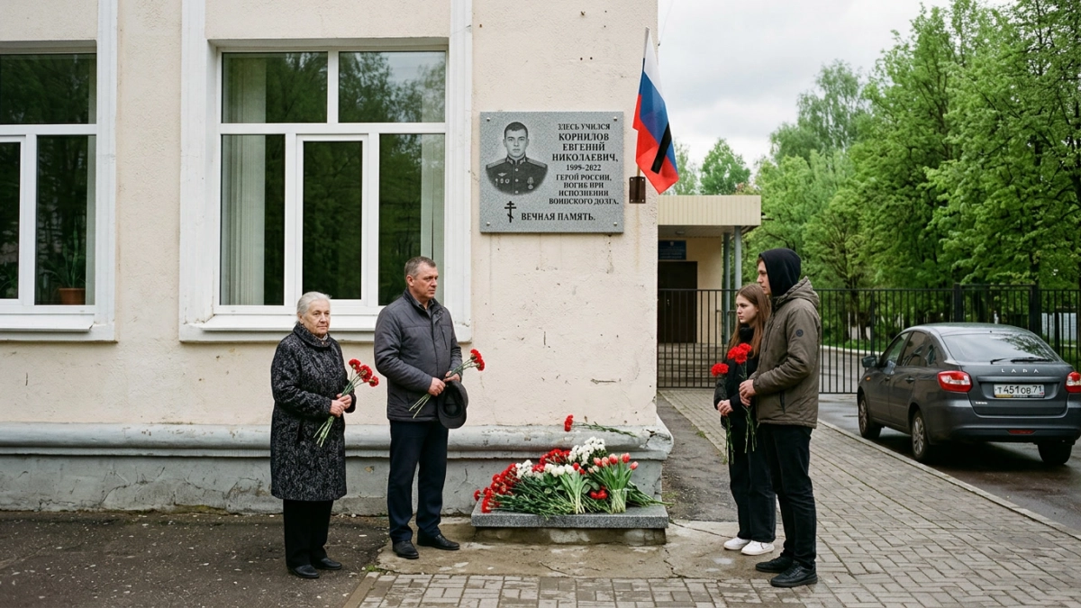 В Курске увековечили память десантника Павла Звягинцева, погибшего в Херсонской области