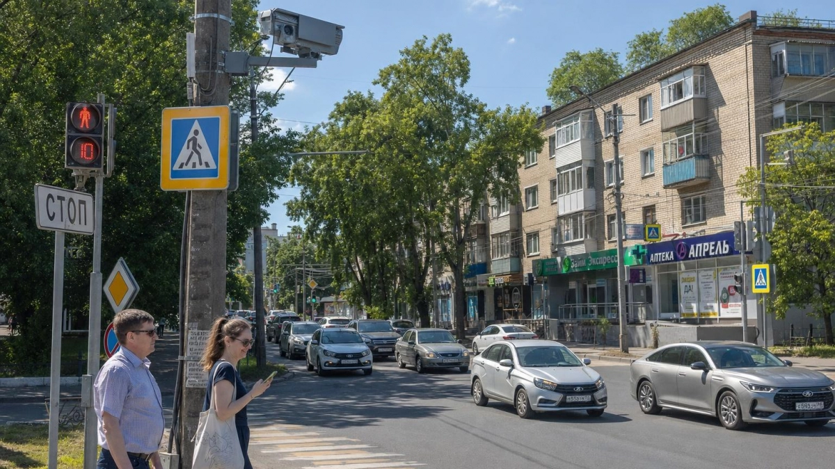 Камеры в Курске зафиксировали почти на 45 тысяч нарушений меньше за год
