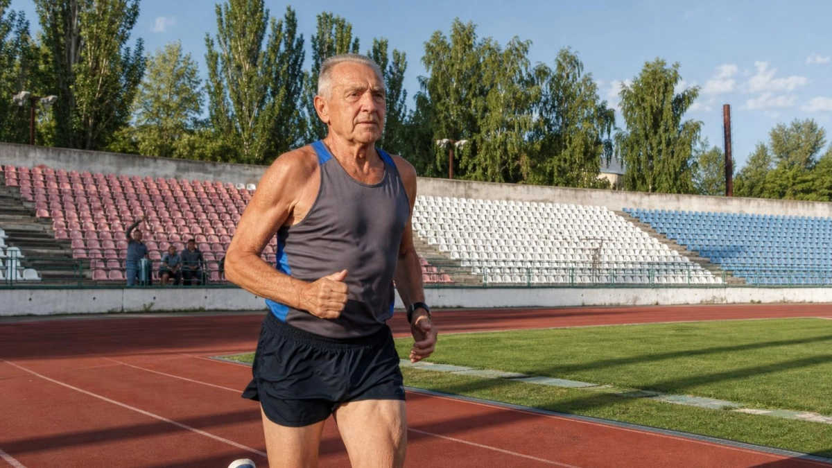 Курянин в 76 лет пробежал 76 км и финишировал на 40 минут раньше