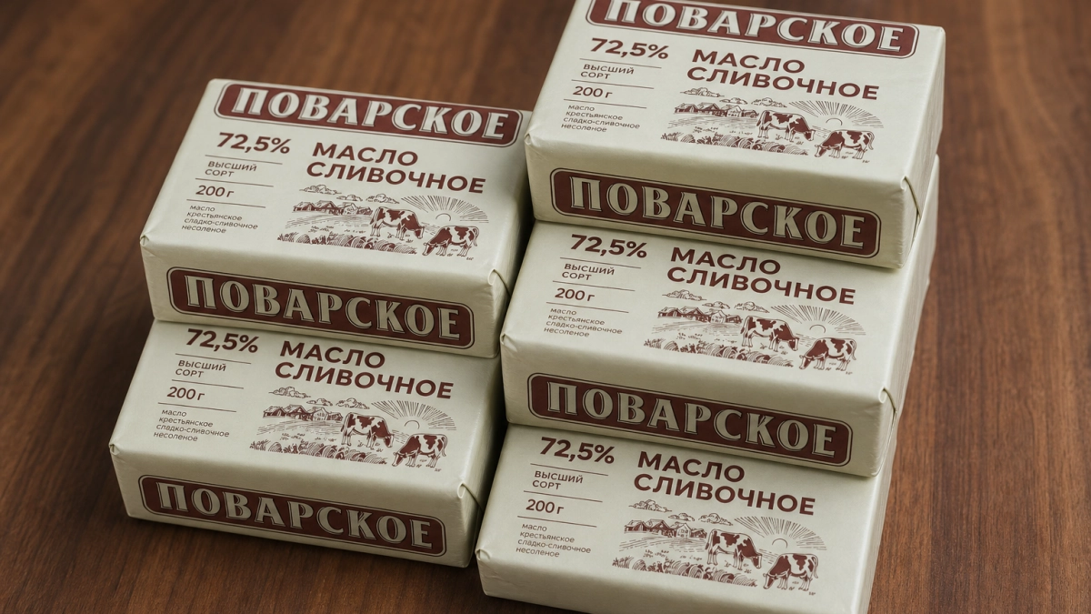 Четверть сливочного масла «Поварское» оказалась говяжьим жиром