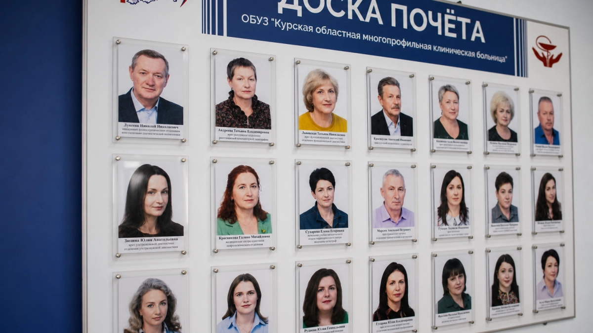 33 медика Курской областной больницы занесены на Доску почета