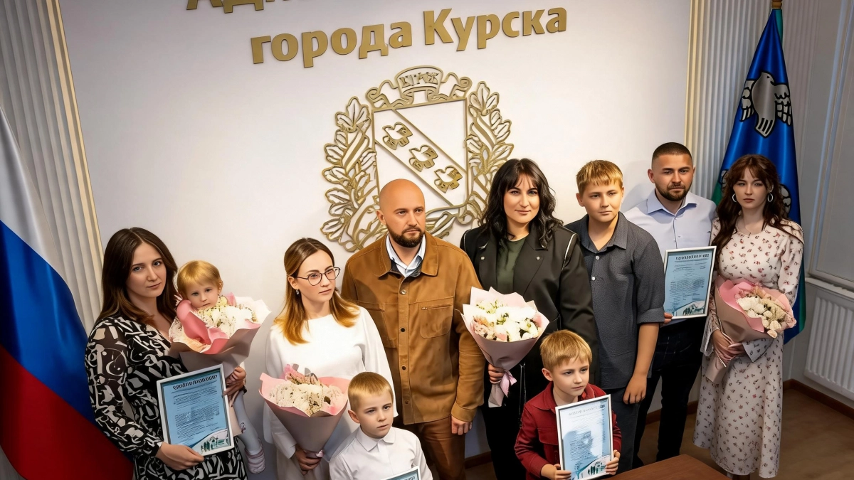 В Курске четыре семьи получили сертификаты на соцвыплату для покупки жилья
