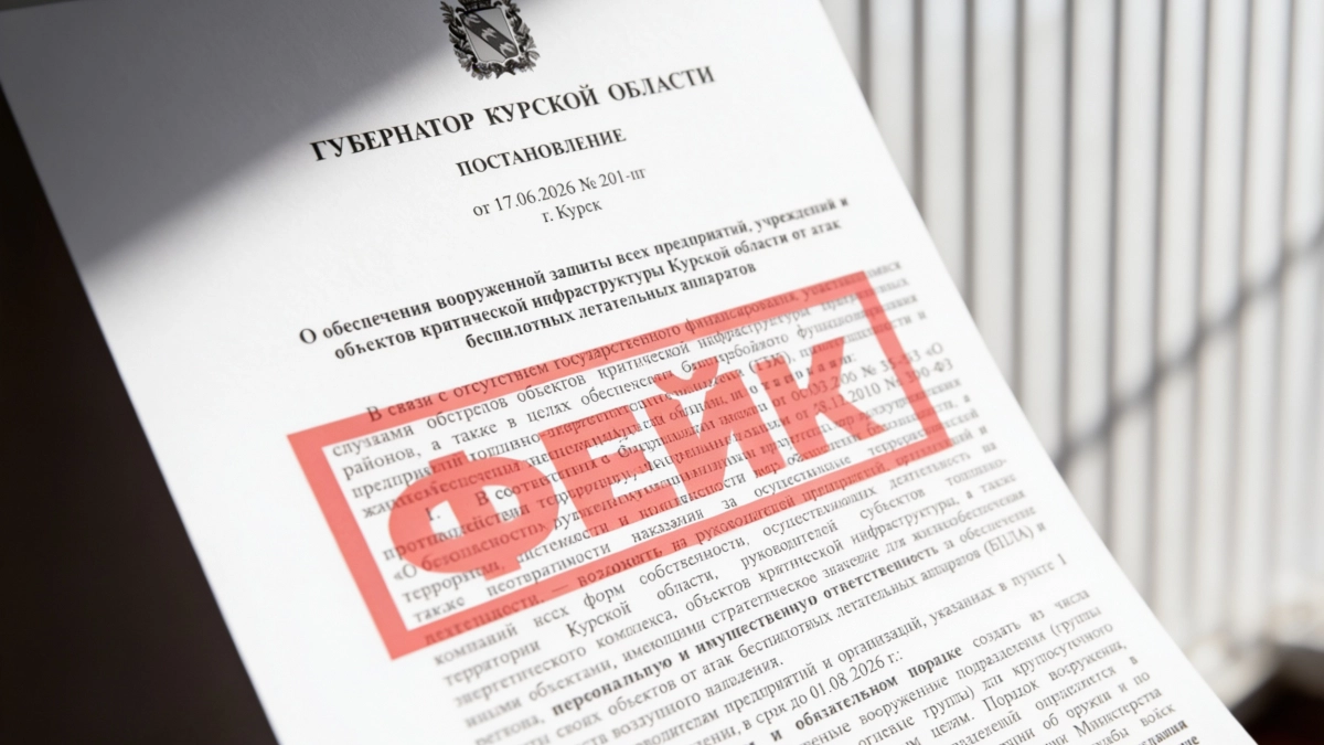 В Курске рассылают фальшивое постановление губернатора о вооруженных подразделениях на предприятиях