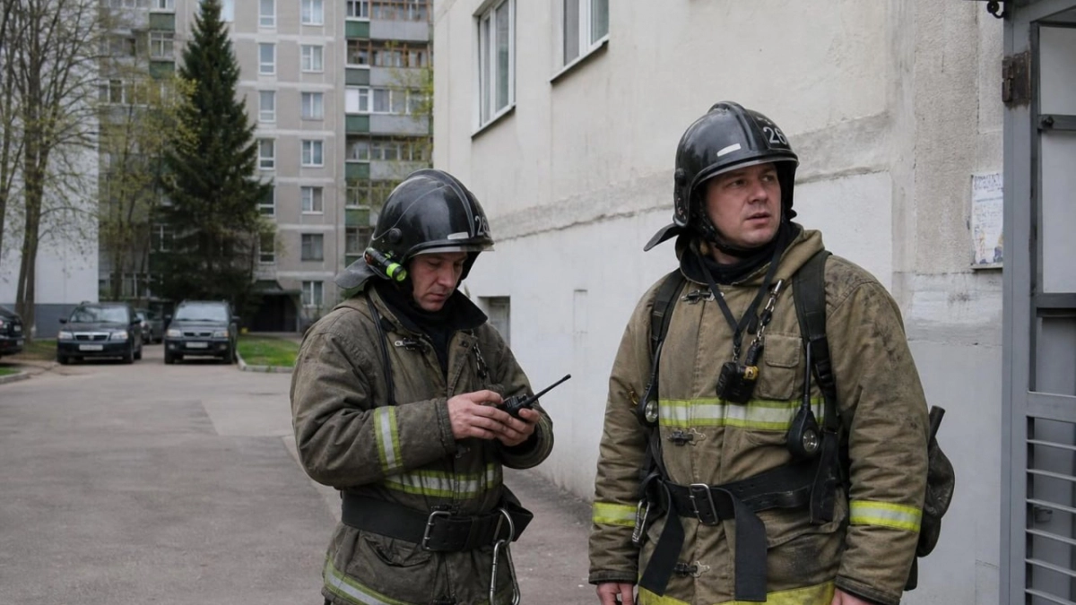 В Курске при пожаре на Карла Маркса спасли 16 человек из задымленного дома