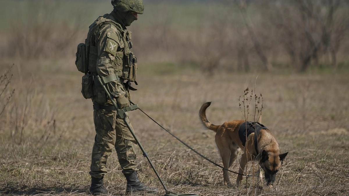 Как военные инженеры круглосуточно разминируют приграничье Курской области