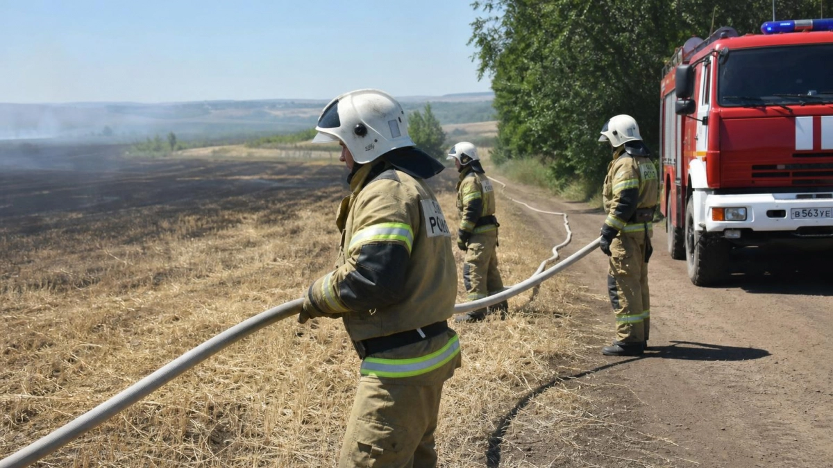 В Курской области за день потушили два возгорания сухой травы