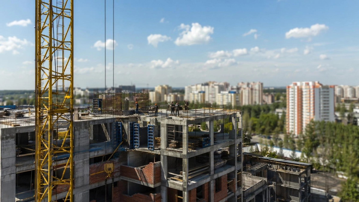 В Курской области объем жилищного строительства за полгода снизился на 30%