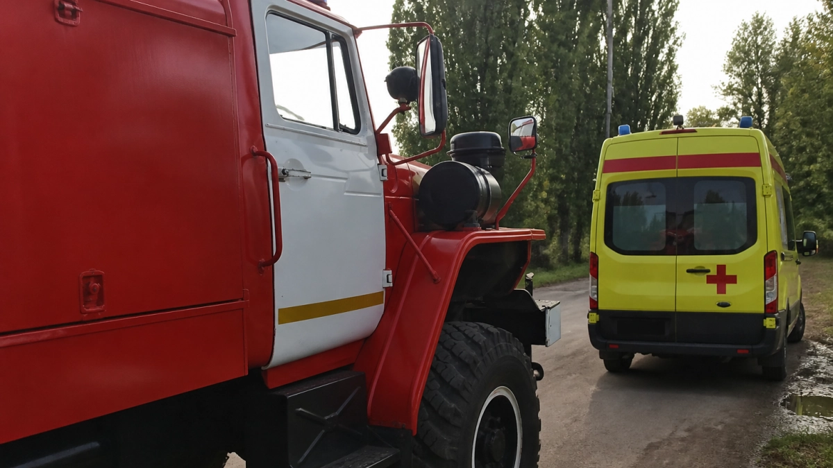 В Курске потушили пожар в мансардном доме на улице Ипподромной