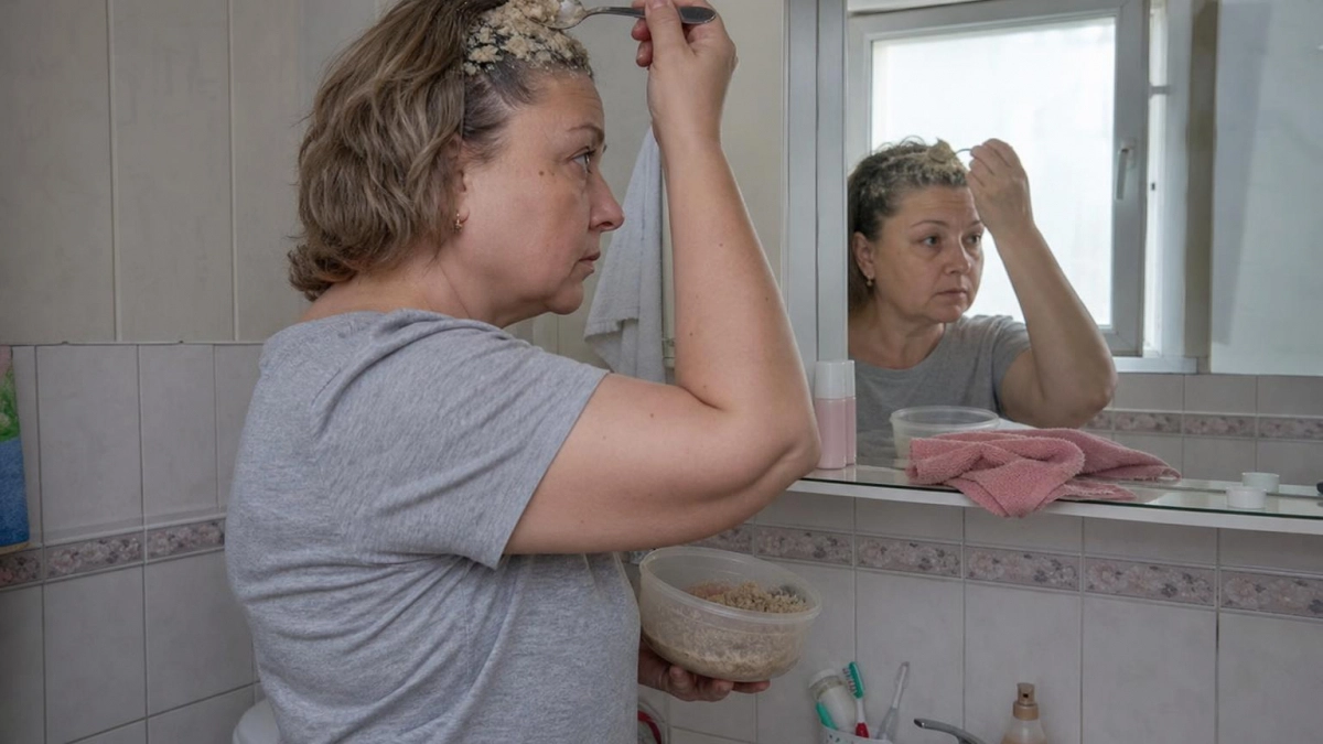Забыла про салон и дорогую краску: смешиваю три доступных средства и получаю идеальный каштановый тон без седины