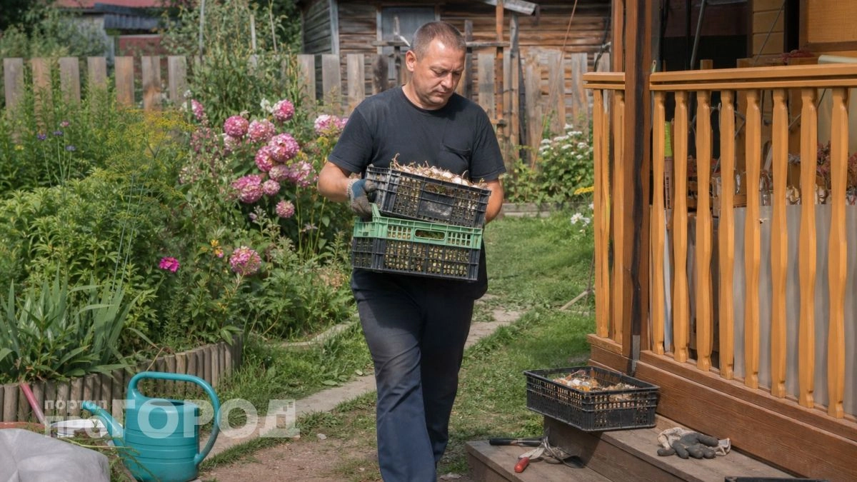 Больше не выбрасываю пластиковые ящики: сделала из них идеальный стеллаж для хранения дачных мелочей
