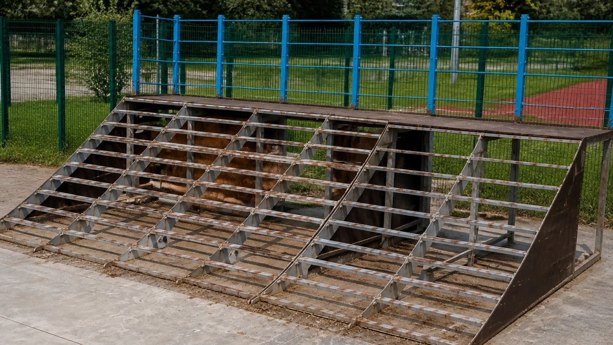 На Ермошкином озере в Курске обновляют роллердром с заменой покрытия