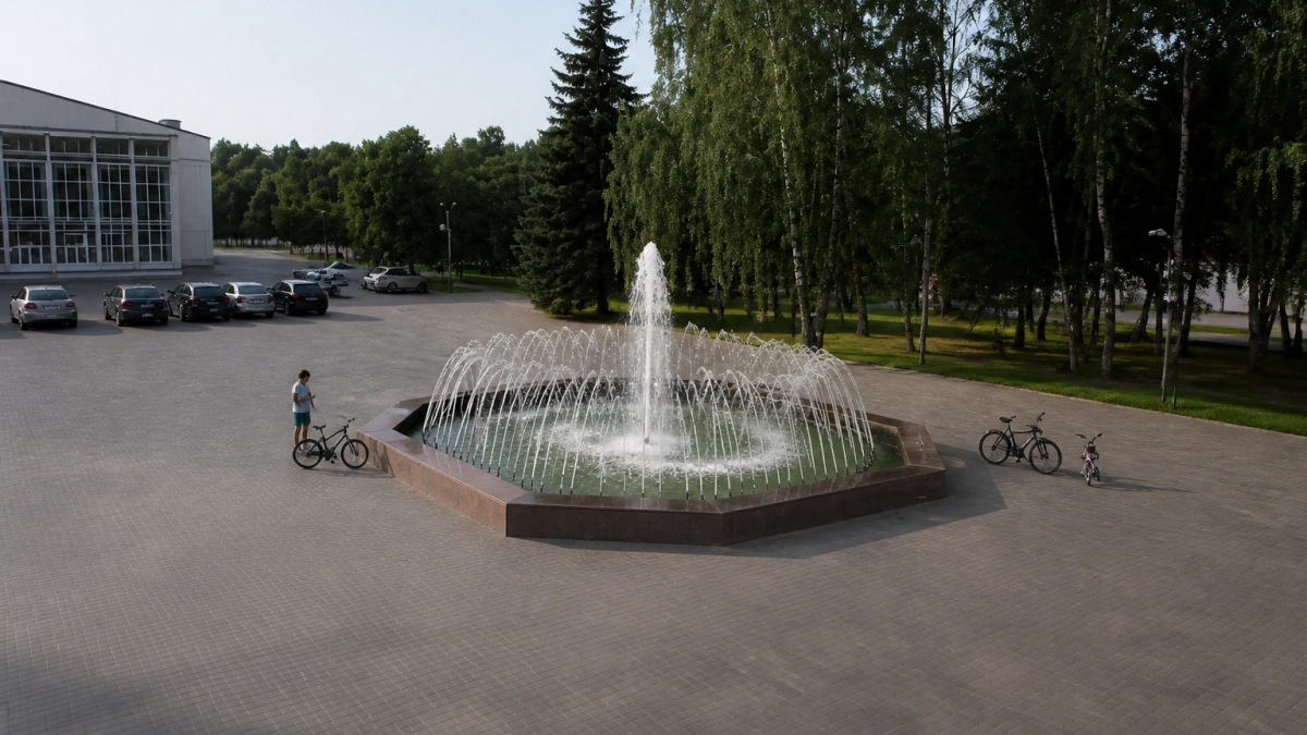 Фонтан в парке Рокоссовского в Курске закрыли из за неисправности насосов