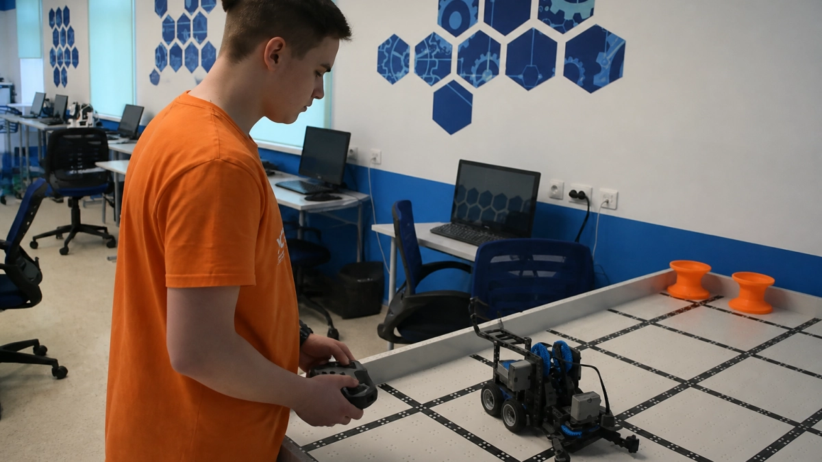 В Курске открыли бесплатную запись на робототехнику для школьников 5–8 классов