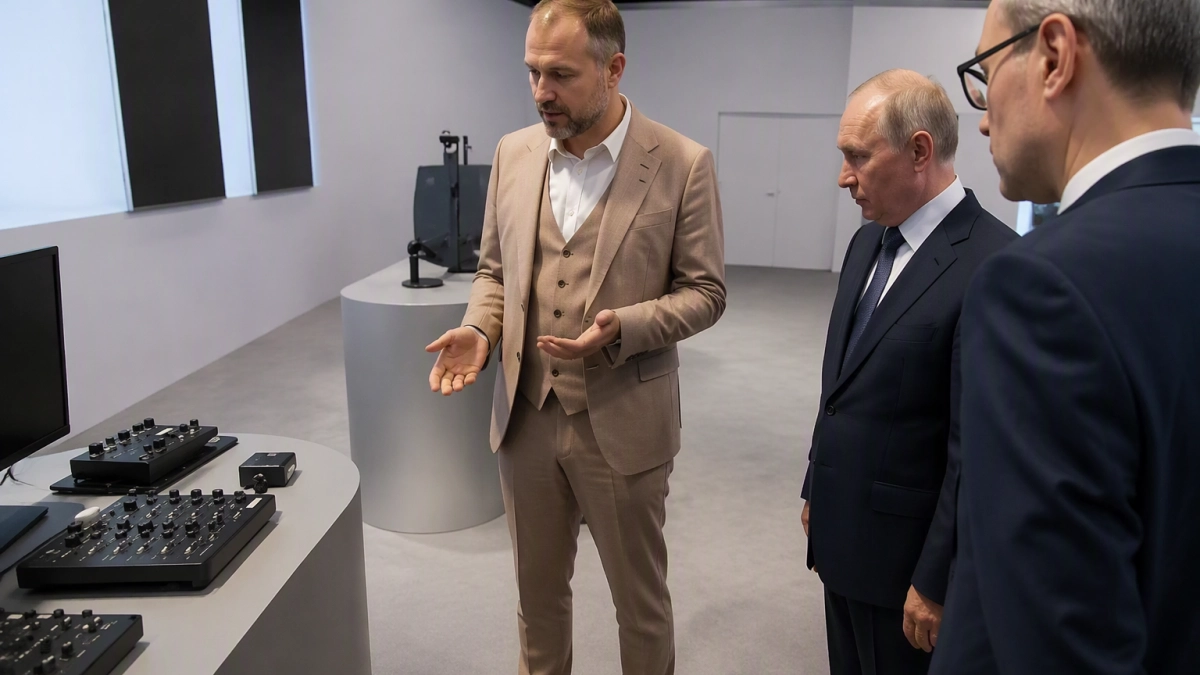 Путину показали курскую систему бурения с удалённым управлением из другого города
