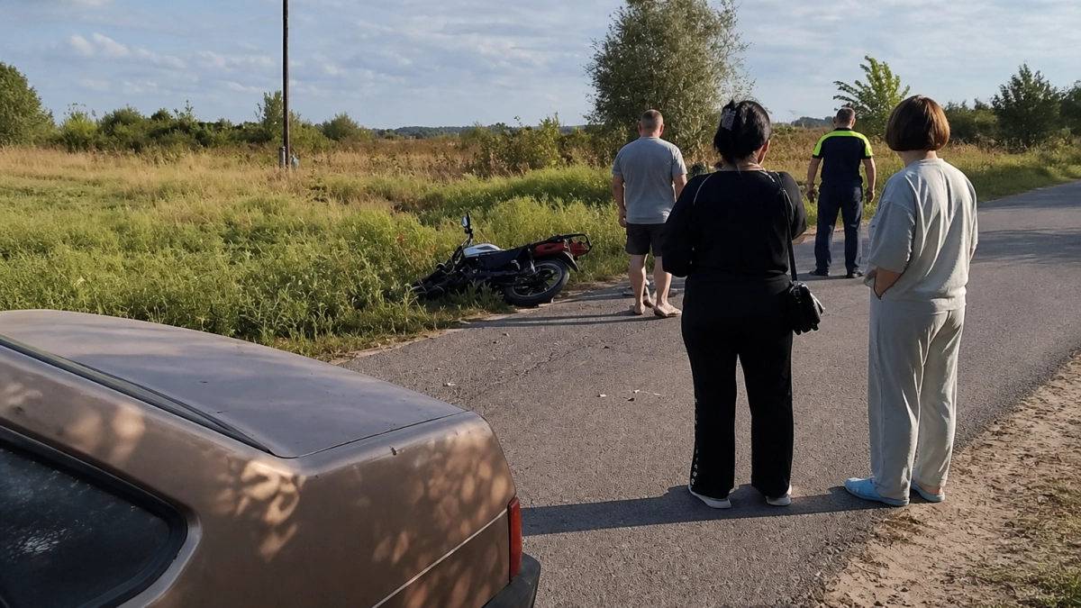 Под Курском 15-летний мотоциклист пострадал при столкновении с ВАЗом