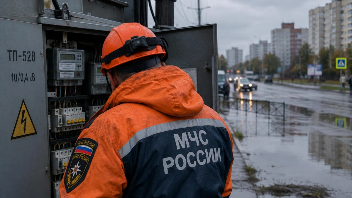 МЧС предупредило о риске перебоев со светом в шести районах Курской области