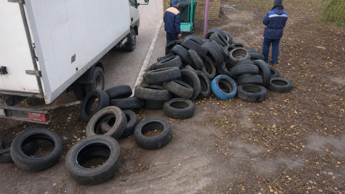В Курске 28 сентября откроют бесплатные пункты приема шин на переработку
