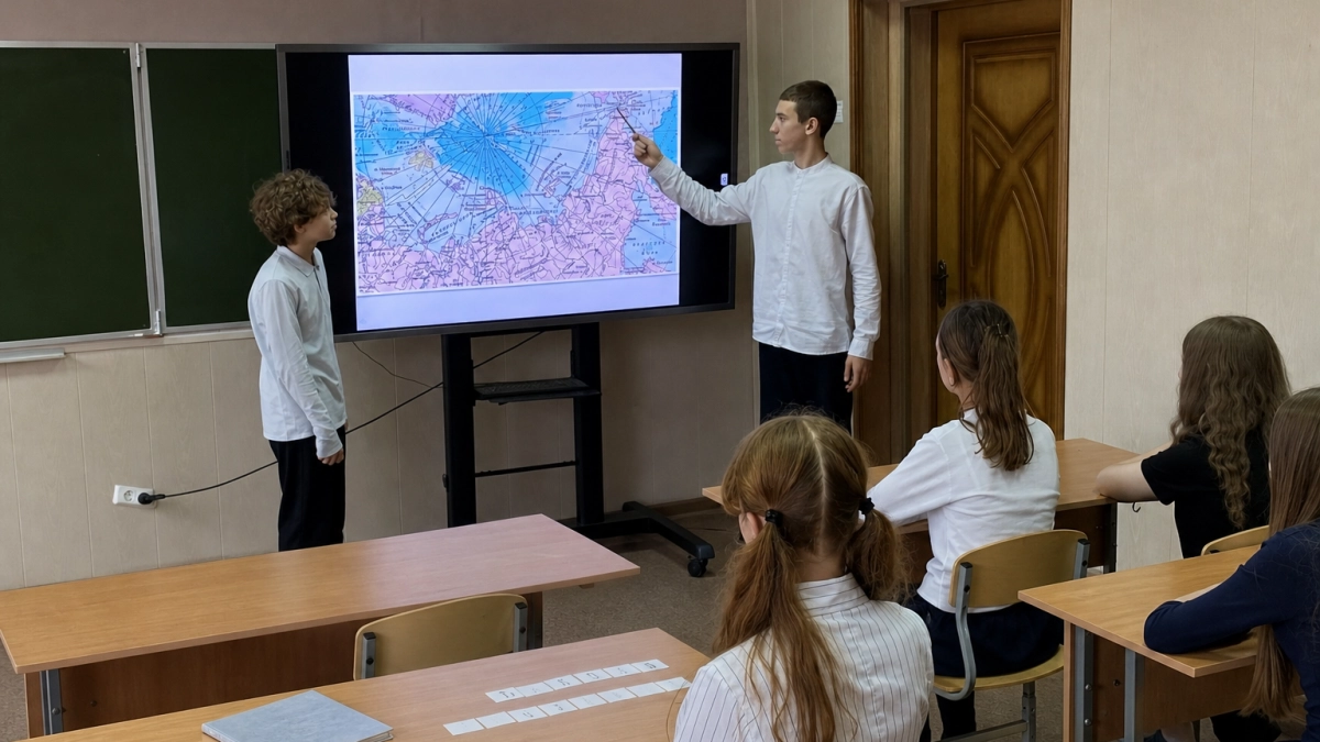 Курские школьники погрузились в Арктику на квизе «Имя на карте»