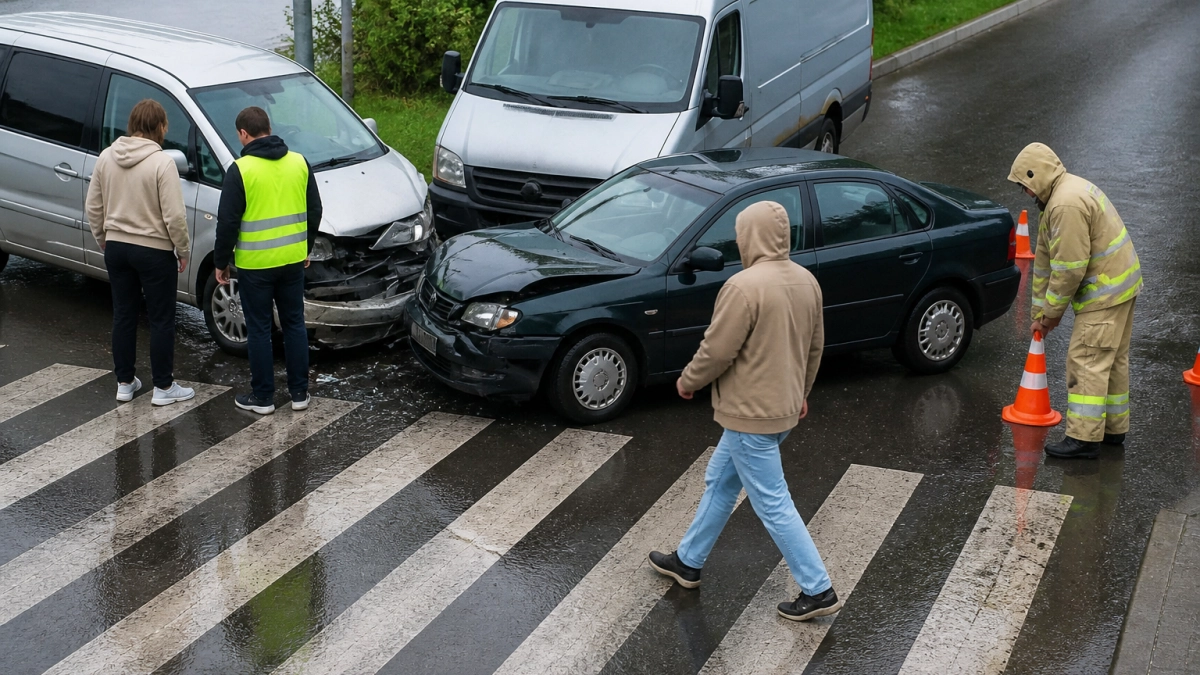На улице Евгения Клевцова в Курске произошло серьезное ДТП с затруднением движения