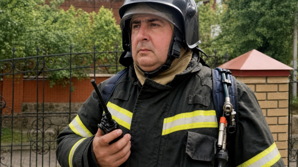 В Курской области пожарного с 26-летним стажем проводили на пенсию по традиции