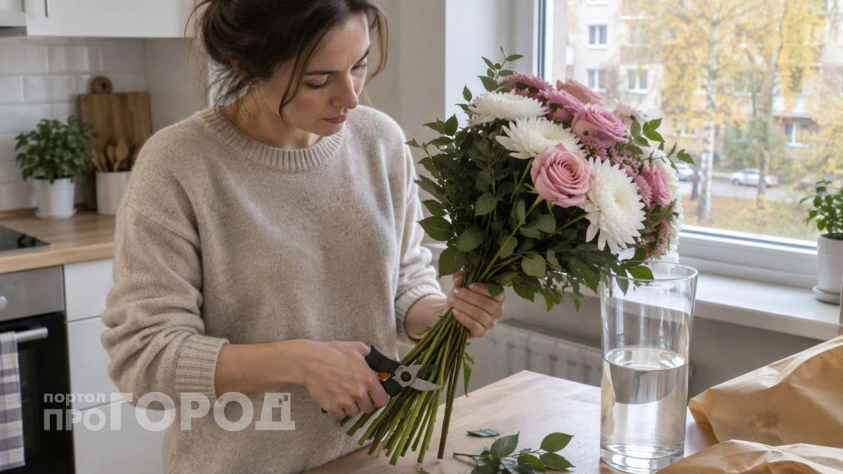 Перестаньте выбрасывать увядшие цветы через два дня: семь простых действий заставят букет стоять целый месяц