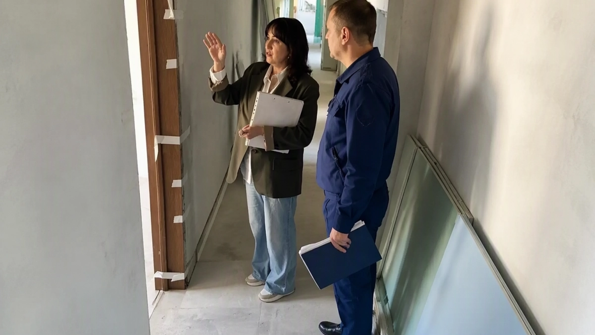 Ремонт Дома соцобслуживания в Курском районе выполнен на 75%, но идет с отставанием