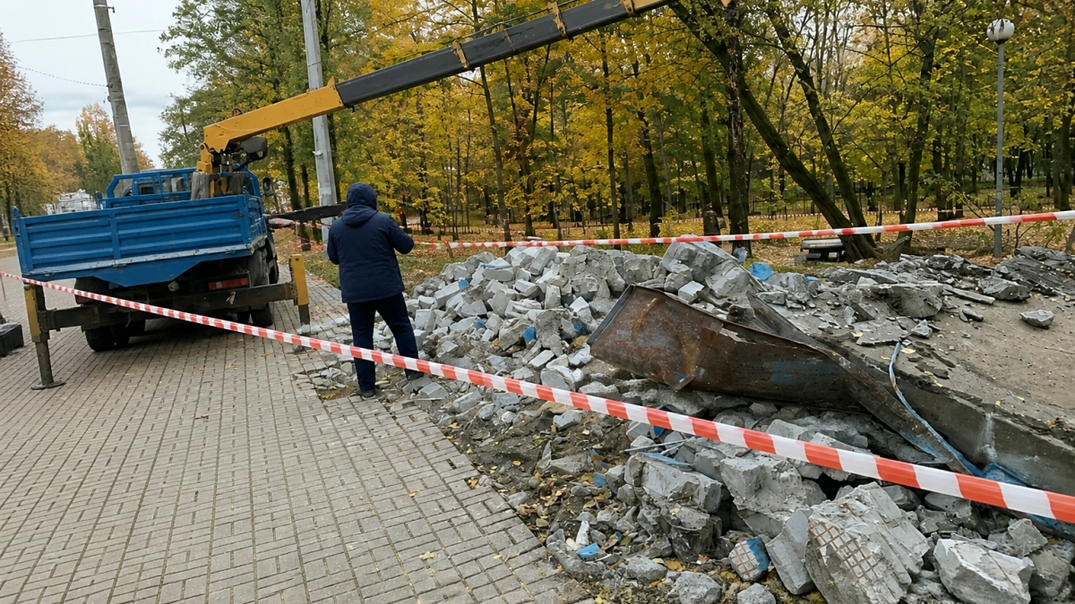 В Курске объяснили снос остановки с мозаикой, украшавшей «Улицу Заводскую» более 40 лет