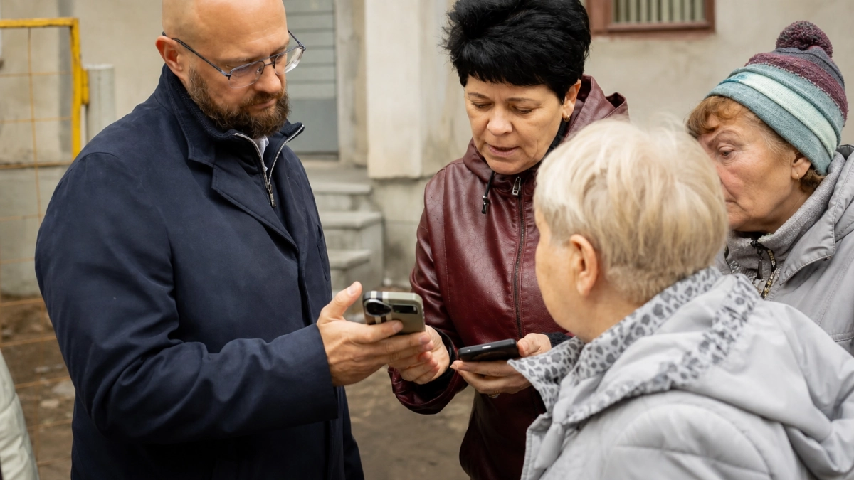 Мэр Курска проверил жалобы на отопление в домах Северо-Западного микрорайона