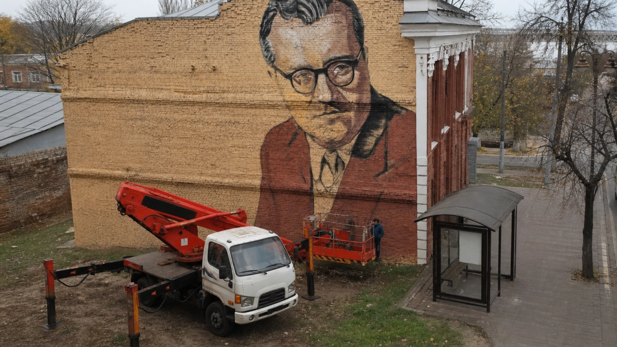 В Курске на колледже имени Свиридова появится мурал с партитурой Курских песен