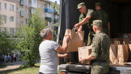 Минобороны: войска Север доставили в Суджу продукты и помогают с эвакуацией